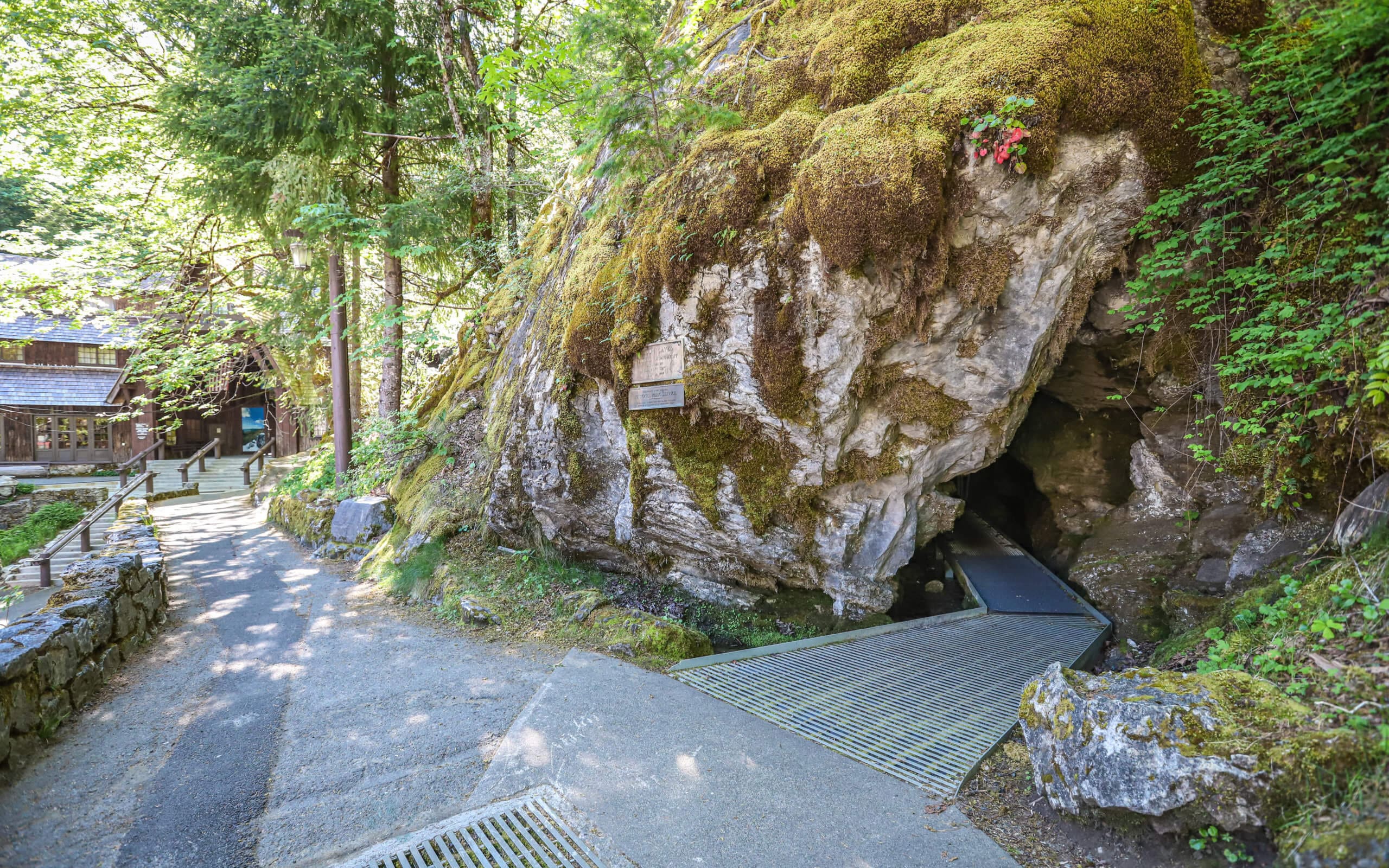 CAVE JUNCTION, OREGON, UNITED STATES - Sep 30, 2019: Cave entrance at Oregon Caves National 